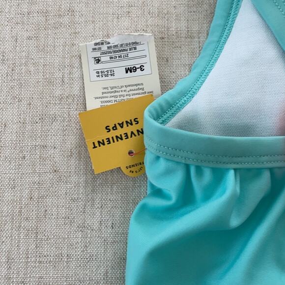 Cat & Jack Blue and Pink Blue Paradise Swimsuit Size 3-6months - Picture 5 of 5